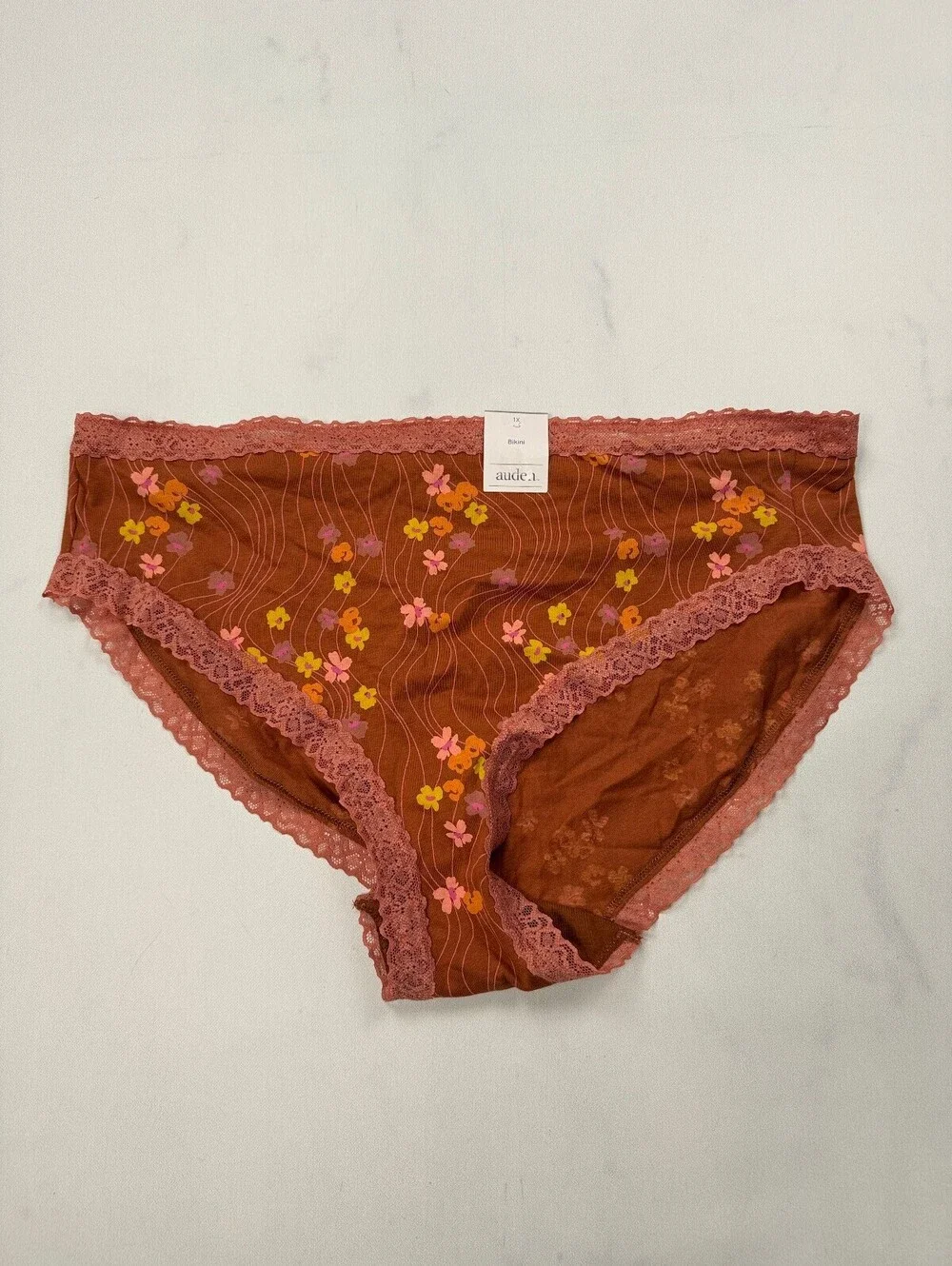 Auden Floral Hipster Rust Vintage Printed - Womens 1X